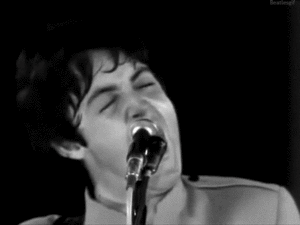 The Beatles GIF. Artiesten Film The beatles Gifs Wijnoogst Klassiek Zwart en wit Paul mccartney John lennon 6 