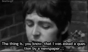 The Beatles GIF. Artiesten The beatles Gifs Paul mccartney 