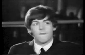 The Beatles GIF. Muziek Artiesten The beatles Gifs Wijnoogst Band Zwart en wit Paul mccartney John lennon George ha 