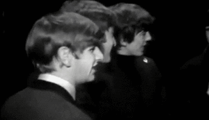 The Beatles GIF. Artiesten Vrolijk kerstfeest The beatles Gifs George harrison 