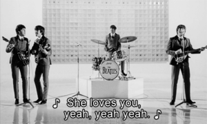 The Beatles GIF. Artiesten Struisvogel The beatles Gifs 