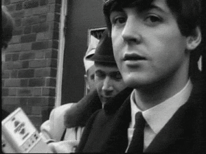 The Beatles GIF. Artiesten The beatles Gifs Glimlach Lachend George harrison 