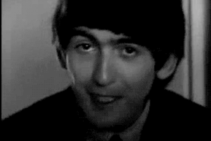 The Beatles GIF. Muziek Artiesten The beatles Gifs Wijnoogst Band Zwart en wit Paul mccartney John lennon George ha 