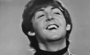 The Beatles GIF. Muziek Artiesten The beatles Gifs Zwart en wit Paul mccartney 