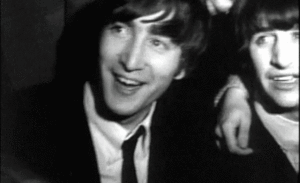 The Beatles GIF. Muziek Artiesten The beatles Gifs Wijnoogst Zwart en wit Paul mccartney 