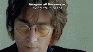 The Beatles GIF. Artiesten Film The beatles Gifs George harrison Ringo starr Paul mccartney John lennon Yellow subma 