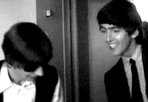 The Beatles GIF. Artiesten Film The beatles Gifs Wijnoogst Klassiek Zwart en wit Paul mccartney John lennon 6 