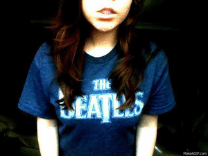 The Beatles GIF. Grappig Artiesten Sneeuw The beatles Gifs Ringo starr John lennon 
