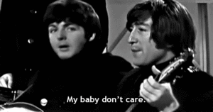 The Beatles GIF. Artiesten Film The beatles Gifs Wijnoogst Klassiek Zwart en wit Paul mccartney John lennon 6 