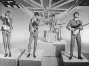The Beatles GIF. Muziek Artiesten The beatles Gifs Wijnoogst Band Zwart en wit Paul mccartney John lennon George ha 