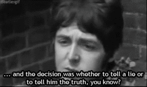 The Beatles GIF. Artiesten The beatles Gifs Wenk Paul mccartney 