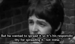 The Beatles GIF. Artiesten The beatles Gifs John lennon 