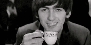 The Beatles GIF. Muziek Artiesten The beatles Gifs Wijnoogst Band Zwart en wit Paul mccartney John lennon George ha 