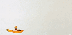 The Beatles GIF. Artiesten The beatles Gifs George harrison Ringo starr Paul mccartney John lennon 60s Yellow submar 