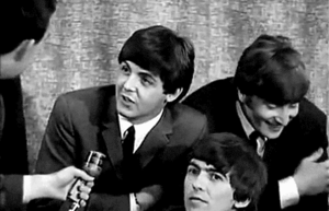 The Beatles GIF. Grappig Interview Artiesten Schattig The beatles Gifs Glimlach Paul mccartney John lennon Ringo st 