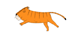 Tijger GIF. Dieren Kunst Tijger Gifs Animatie Illustratie Tekening Illustrator 