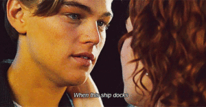 Titanic GIF. Bioscoop Films en series Titanic Flirten Gifs Paar Conversatie 