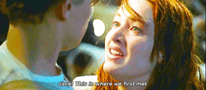 Titanic GIF. Bioscoop Films en series Titanic Leonardo dicaprio Kus Gifs Filmsterren James cameron 