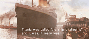 Titanic GIF. Films en series Titanic Gifs Begin Dicaprio 