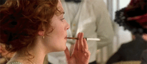 Titanic GIF. Meisje Bioscoop Film Films en series Titanic Roken Rook Gifs Vrouw 