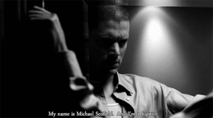Prison Break GIF. Televisie Films en series Prison break Wentworth Gifs Zwart en wit Wentworth miller Michael scofield 