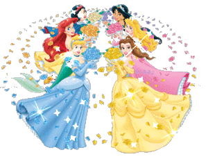 Belle en het beest Glitter plaatjes 