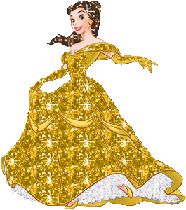 Belle en het beest Glitter plaatjes 