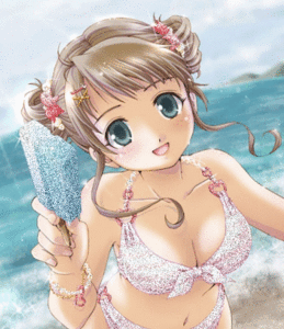 Glitter plaatjes Bikini Bikini Manga