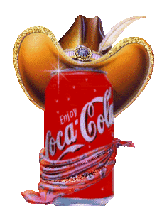 Glitter plaatjes Coca cola 