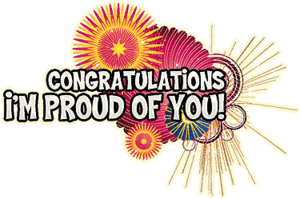 Glitter plaatjes Congratulations 