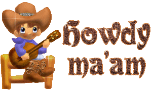 Cowboy Glitter plaatjes 