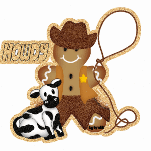 Cowboy Glitter plaatjes 