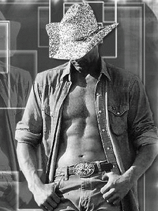 Cowboy Glitter plaatjes 