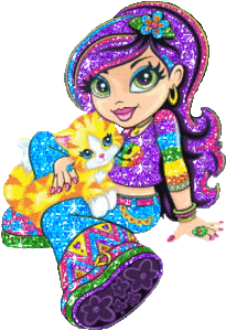 Glitter plaatjes Dollz bratz candy 