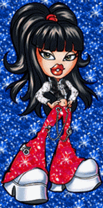 Glitter plaatjes Dollz bratz candy 