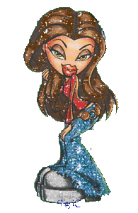 Glitter plaatjes Dollz bratz candy 