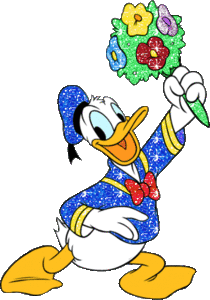 Donald duck Glitter plaatjes 