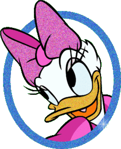 Donald duck Glitter plaatjes Glitter Katrien