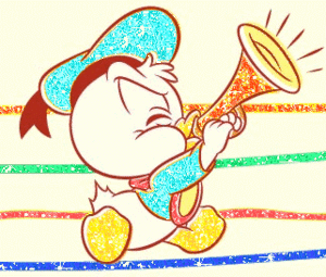 Donald duck Glitter plaatjes 