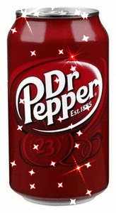Glitter plaatjes Dr pepper 