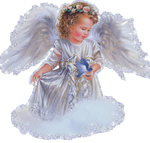Fantasie Glitter plaatjes Engeltje