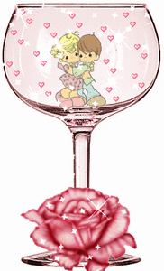 Glazen Glitter plaatjes 