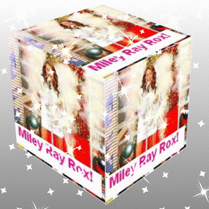 Hannah montana Glitter plaatjes Kerst Kubus Box Hannah Montana