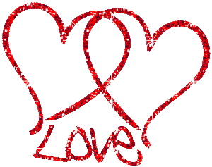 Hartjes Glitter plaatjes 