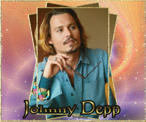 Johnny depp Glitter plaatjes Naamanimatie Johnny Depp