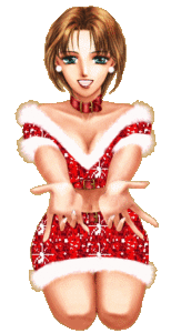 Kerst Glitter plaatjes Kerstvrouw Jurkje