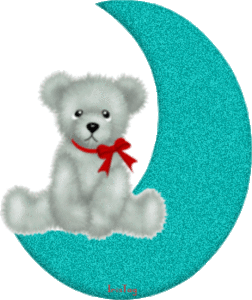 Glitter plaatjes Knuffelberen 