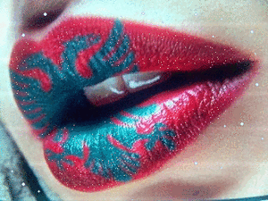 Lippen Glitter plaatjes 