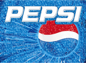 Glitter plaatjes Pepsi cola 