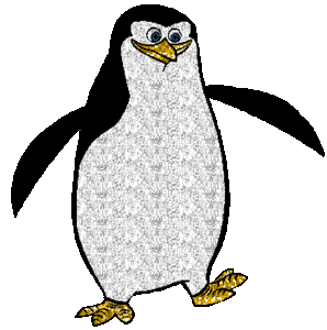 Pinguin Glitter plaatjes 